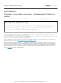 Cover page: The impact of secondary fragments on the image quality of helium ion imaging