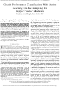 Cover page: Circuit performance classification with active learning guided sampling for support vector machines