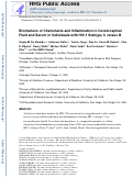 Cover page: Biomarkers of chemotaxis and inflammation in cerebrospinal fluid and serum in individuals with HIV-1 subtype C versus B