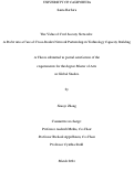 Cover page: The Value of Civil Society Networks: A Probe into a Case of Cross-Border Network Partnership in Technology Capacity Building