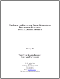 Cover page: The Impact of Racial and Ethnic Diversity on Educational Outcomes: Lynn, MA School District