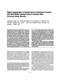 Cover page: Digital angiography in assessment of ventricular function and wall motion during pacing in patients with coronary artery disease