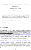 Cover page: Delegating to a Powerless Intermediary:  Does It Reduce Punishment?