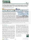 Cover page: Gas-Phase Nitrous Acid (HONO) Is Controlled by Surface Interactions of Adsorbed Nitrite (NO2 –) on Common Indoor Material Surfaces