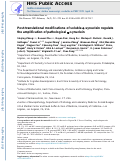 Cover page: Post-translational modifications of soluble α-synuclein regulate the amplification of pathological α-synuclein.