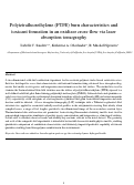 Cover page: Polytetrafluorethylene (PTFE) burn characteristics and toxicant formation in an oxidizer cross-flow via laser absorption tomography