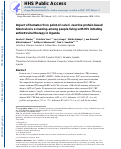 Cover page: Impact of hematocrit on point-of-care C-reactive protein-based tuberculosis screening among people living with HIV initiating antiretroviral therapy in Uganda