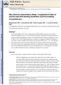 Cover page: Why Intensive Interventions Matter