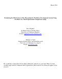 Cover page: Evaluating the Effectiveness of the Massachusetts Workforce Development System Using No-Shows as a Non-Experimental Comparison Group