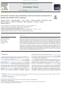 Cover page: Interactions between gut permeability and brain structure and function in health and irritable bowel syndrome.