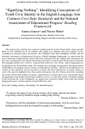 Cover page: “Signifying Nothing”: Identifying Conceptions of Youth Civic Identity in the English Language Arts Common Core State Standards and the National Assessment of Educational Progress’ Reading Framework