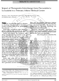 Cover page: Impact of therapeutic interchange from pravastatin to lovastatin in a Veterans Affairs Medical Center.