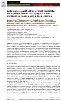 Cover page: Automatic classification of dual-modalilty, smartphone-based oral dysplasia and malignancy images using deep learning.