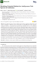 Cover page: Modeling Potential Habitat for Amblyomma Tick Species in California.
