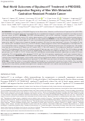 Cover page: Real‐world outcomes of sipuleucel‐T treatment in PROCEED, a prospective registry of men with metastatic castration‐resistant prostate cancer