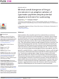 Cover page: Minimal overall divergence of the gut microbiome in an adaptive radiation of Cyprinodon pupfishes despite potential adaptive enrichment for scale-eating