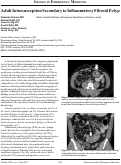 Cover page: Adult Intussusception Secondary to Inflammatory Fibroid Polyp