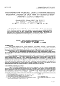 Cover page: Measurement of projected area factors for thermal radiation analysis on each part of the human body