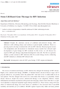 Cover page: Stem-Cell-Based Gene Therapy for HIV Infection