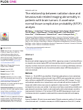 Cover page: The relationship between radiation dose and bevacizumab-related imaging abnormality in patients with brain tumors: A voxel-wise normal tissue complication probability (NTCP) analysis