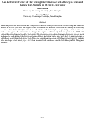 Cover page: Can Retrieval Practice of The Testing Effect Increase Self-efficacy in Tests and Reduce Test Anxiety, in 10- to 11-Year-olds?