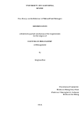 Cover page: Two Essays on the Behavior of Mutual Fund Managers