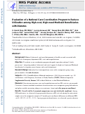 Cover page: Evaluation of a National Care Coordination Program to Reduce Utilization Among High-cost, High-need Medicaid Beneficiaries With Diabetes.