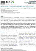 Cover page: XSim version 2: simulation of modern breeding programs