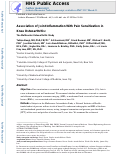 Cover page: Association of Joint Inflammation With Pain Sensitization in Knee Osteoarthritis: The Multicenter Osteoarthritis Study