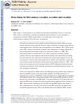 Cover page: Three Rules for HIV Latency: Location, Location, and Location