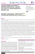 Cover page: Cardiomyopathy associated 5 (CMYA5) implicated as a genetic risk factor for radial hemimelia in Siamese cats.