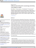 Cover page: Differential methods for assessing sensitivity in biological models