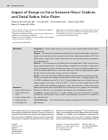 Cover page: Impact of Design on Force between Flexor Tendons and Distal Radius Volar Plates