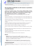 Cover page: The association of medication use with clearance or persistence of oral HPV infection