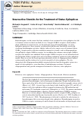 Cover page: Neuroactive steroids for the treatment of status epilepticus