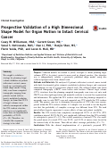 Cover page: Prospective Validation of a High Dimensional Shape Model for Organ Motion in Intact Cervical Cancer