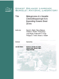 Cover page: Metagenome of a Versatile Chemolithoautotroph from Expanding Oceanic Dead Zones