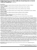 Cover page: Estimating Forage Loss from California Ground Squirrels in Central California Rangelands  (Abstract)