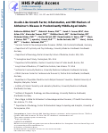 Cover page: Insulin-Like Growth Factor, Inflammation, and MRI Markers of Alzheimer’s Disease in Predominantly Middle-Aged Adults