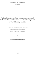 Cover page: Pulling Punches: A Non-parameteric Approach to Punch Force Estimation and the Development of Novel Boxing Metrics