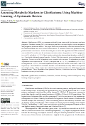 Cover page: Assessing Metabolic Markers in Glioblastoma Using Machine Learning: A Systematic Review.