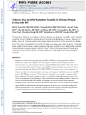 Cover page: Tobacco use and HIV symptom severity in Chinese people living with HIV