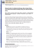 Cover page: Delayed switch of antiretroviral therapy after virologic failure associated with elevated mortality among HIV-infected adults in Africa