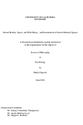 Cover page: Sexual Identity, Space, and Well-Being – An Examination of Sexual Minority Spaces