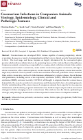 Cover page: Coronavirus Infections in Companion Animals: Virology, Epidemiology, Clinical and Pathologic Features