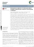 Cover page: Multi-electron reduction of sulfur and carbon disulfide using binuclear uranium( iii ) borohydride complexes