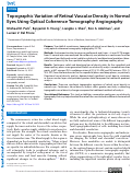 Cover page: Topographic Variation of Retinal Vascular Density in Normal Eyes Using Optical Coherence Tomography Angiography