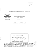 Cover page: ASYMMETRY PARAMETERS IN E--&gt;ne- 7 AND u+ -&gt; p y