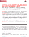 Cover page: Frequency and Outcomes of Reduced Dose Non–Vitamin K Antagonist Anticoagulants: Results From ORBIT‐AF II (The Outcomes Registry for Better Informed Treatment of Atrial Fibrillation II)