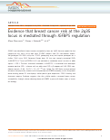 Cover page: Evidence that breast cancer risk at the 2q35 locus is mediated through IGFBP5 regulation.